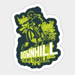 Cool Downhill Lover Design Sticker